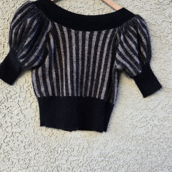 Betsy Johnson Lambswool Angora Cardigan Sweater - Picture 7 of 8